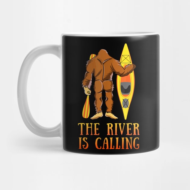 BigFoot The River Is Calling Kayak Gift for Kayaking Lover by Salt88